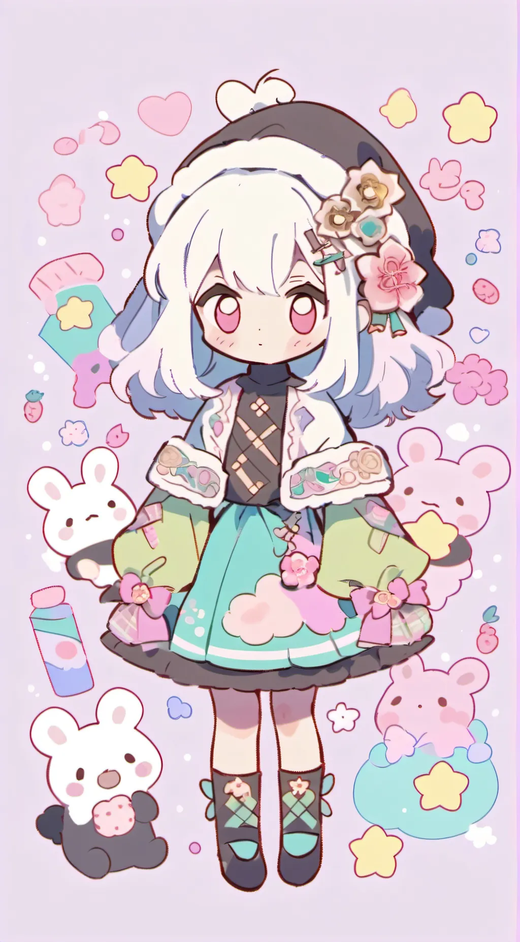 ai character: bon bon background