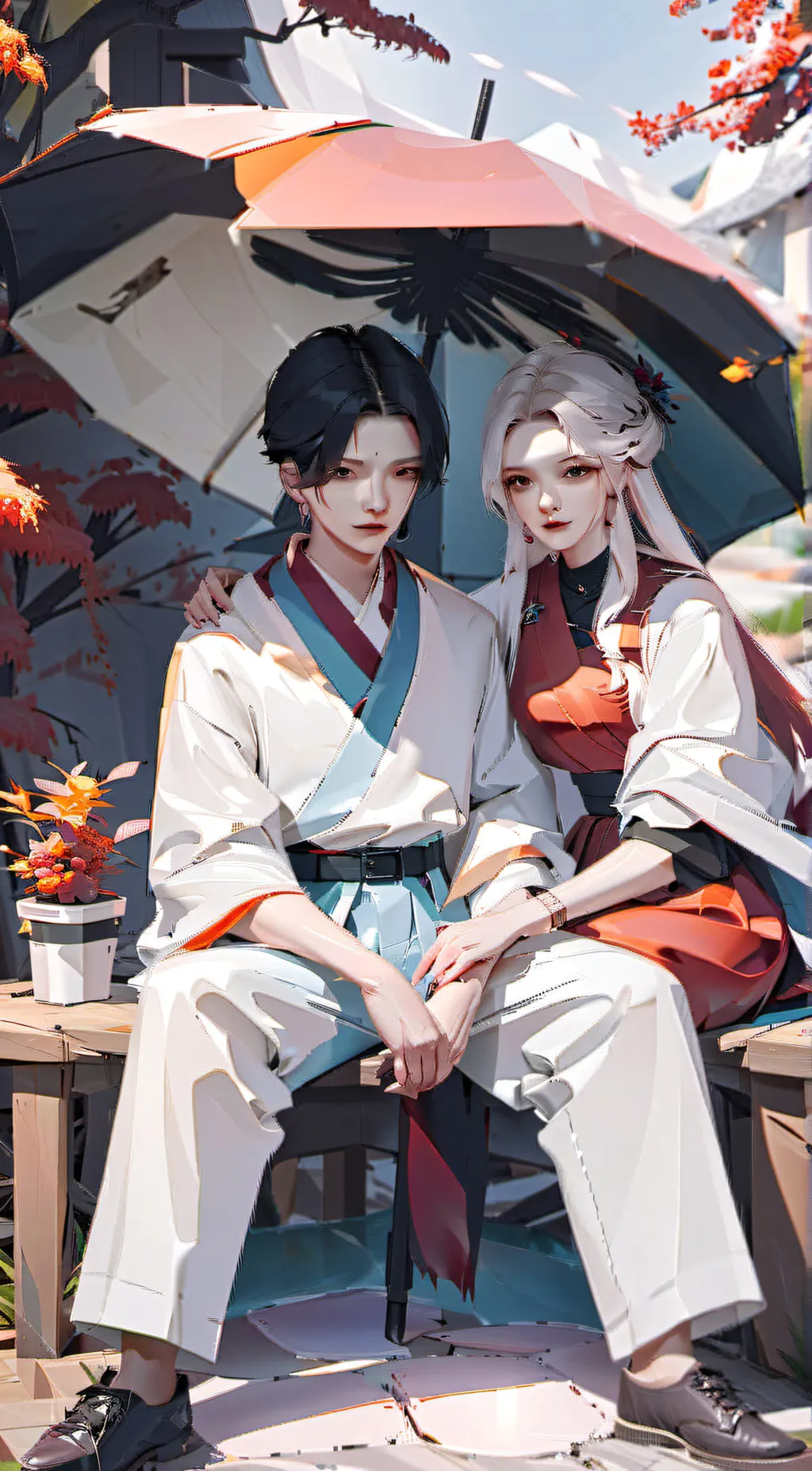 ai character: amber background