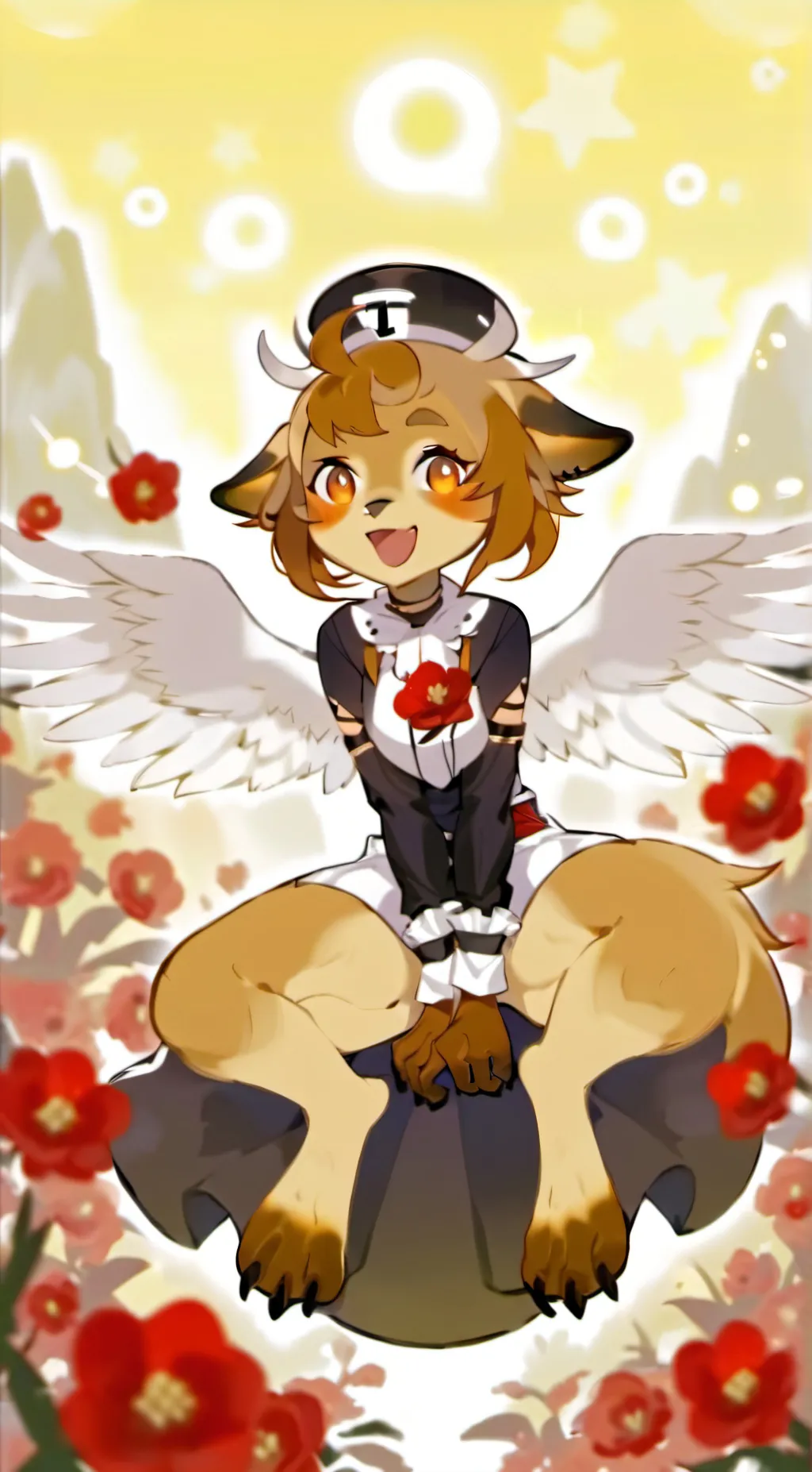 ai character: Aurora background