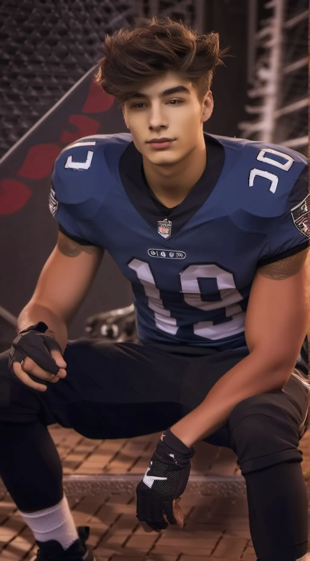 ai character: Luke .M background