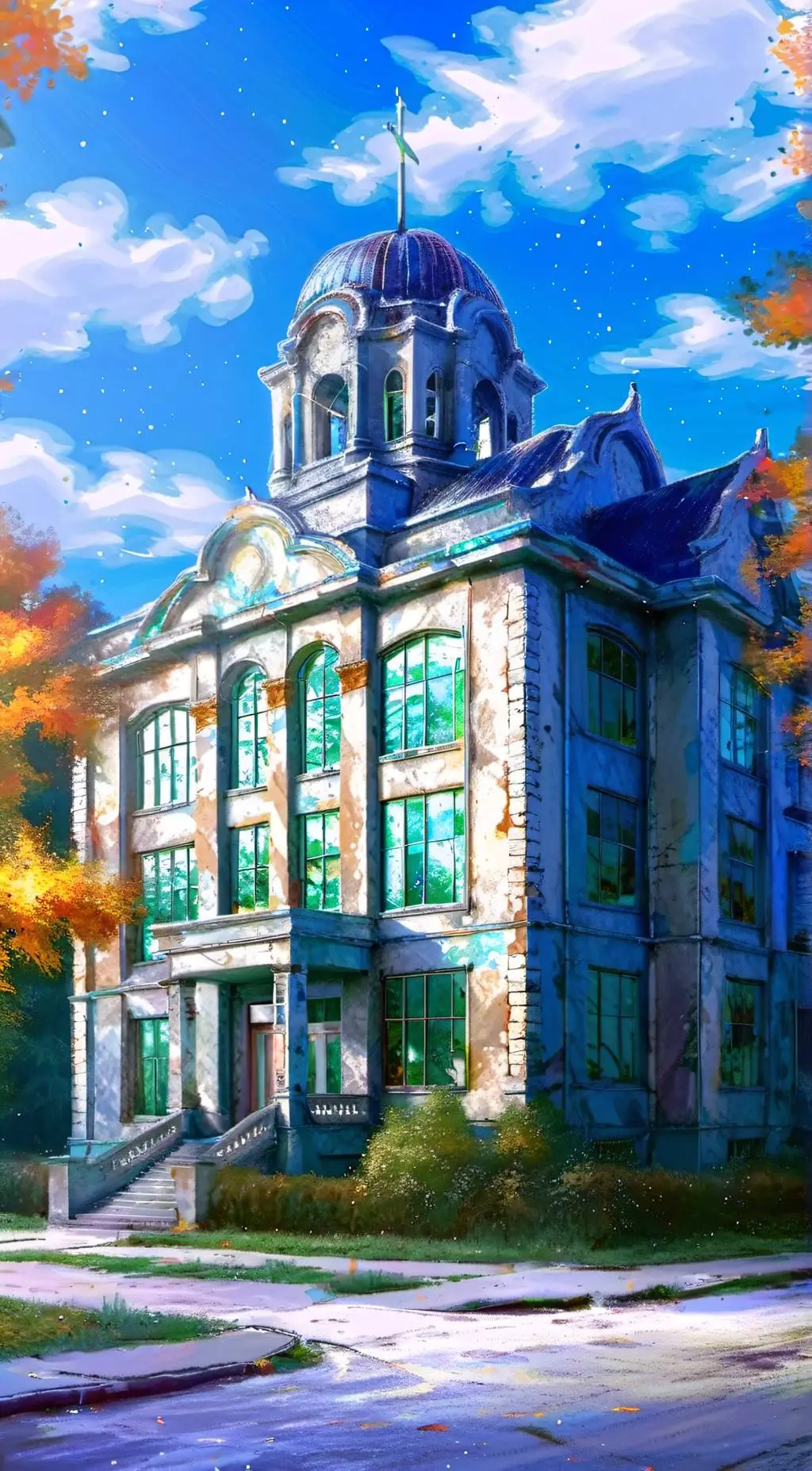 ai character: St Peter abandoned background