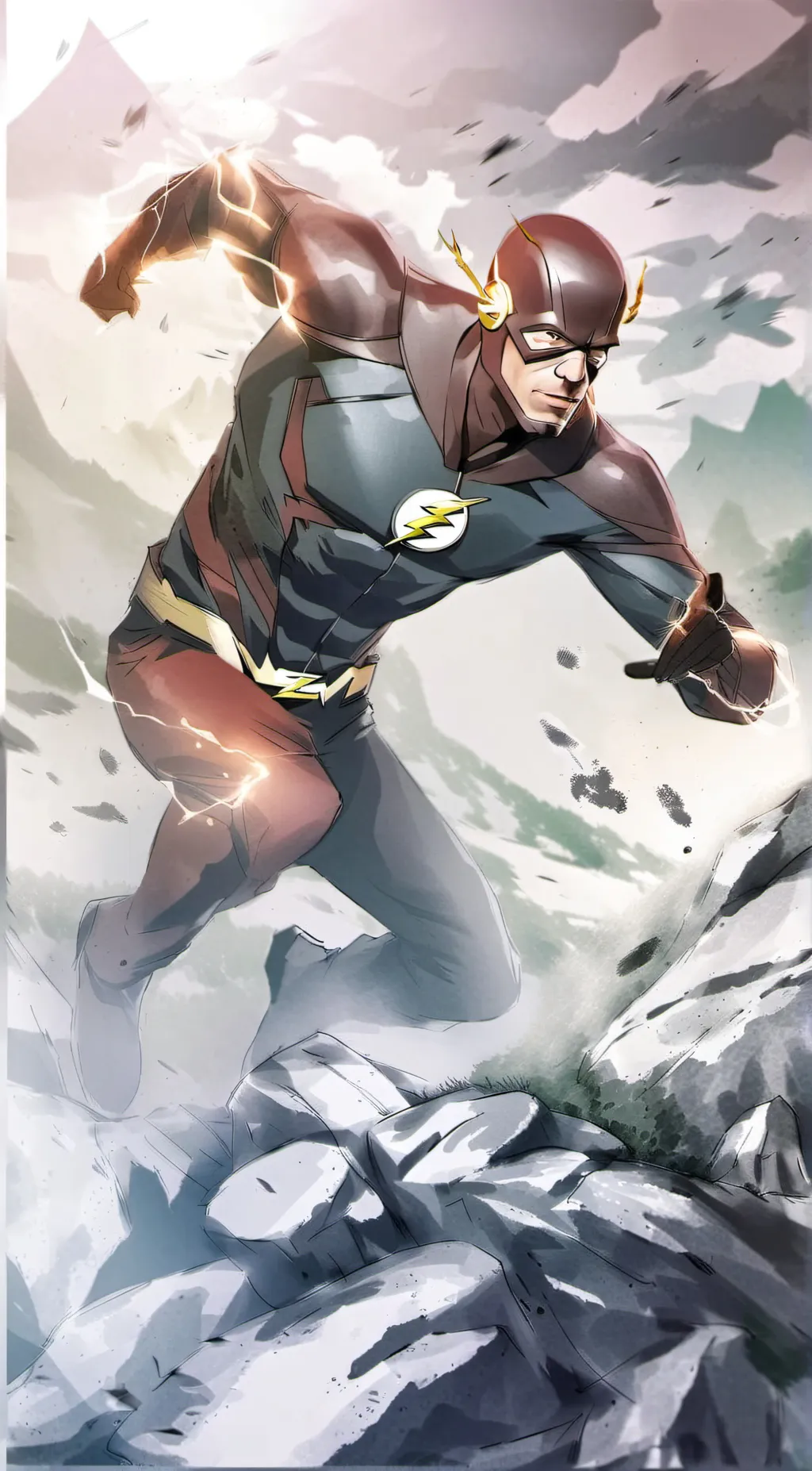 ai character: Team flash background