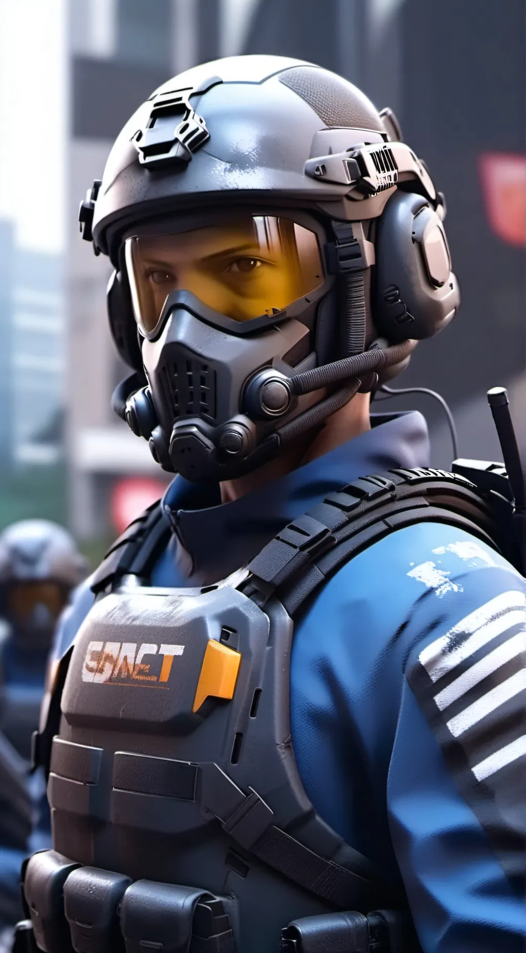 ai character: Critical-73 - MTF  background