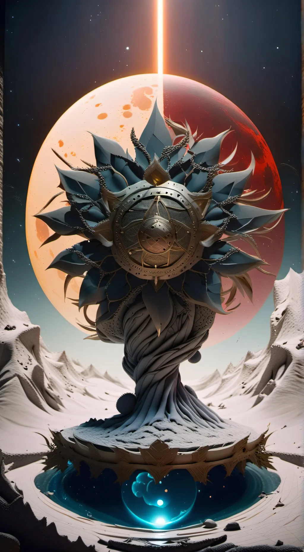 ai character: the test background