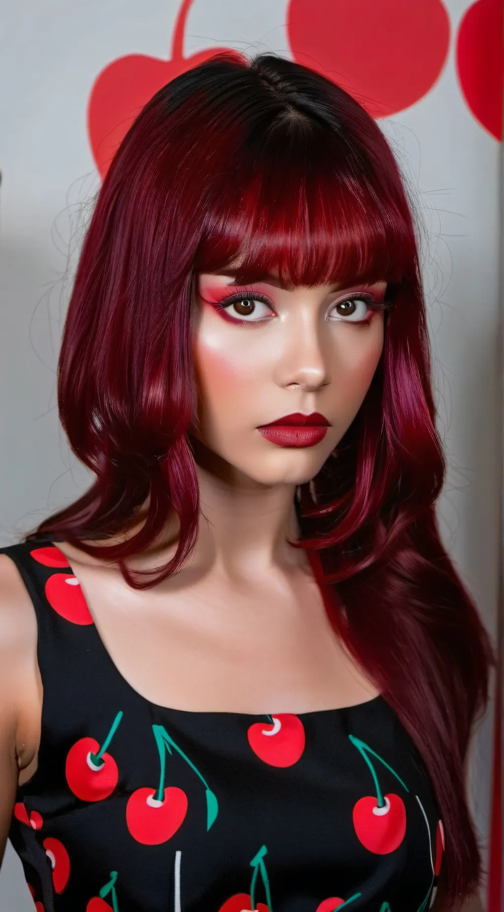 ai character: Cherry background