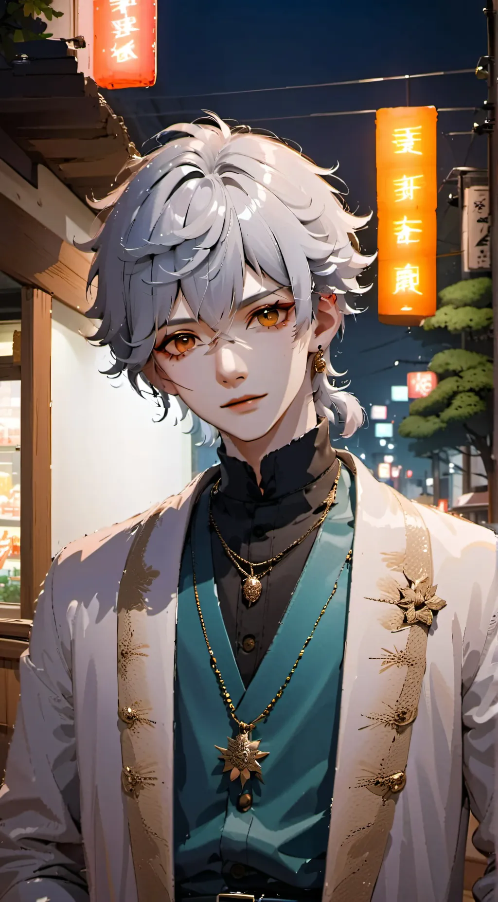 ai character: Leo ⁰-⁰ background