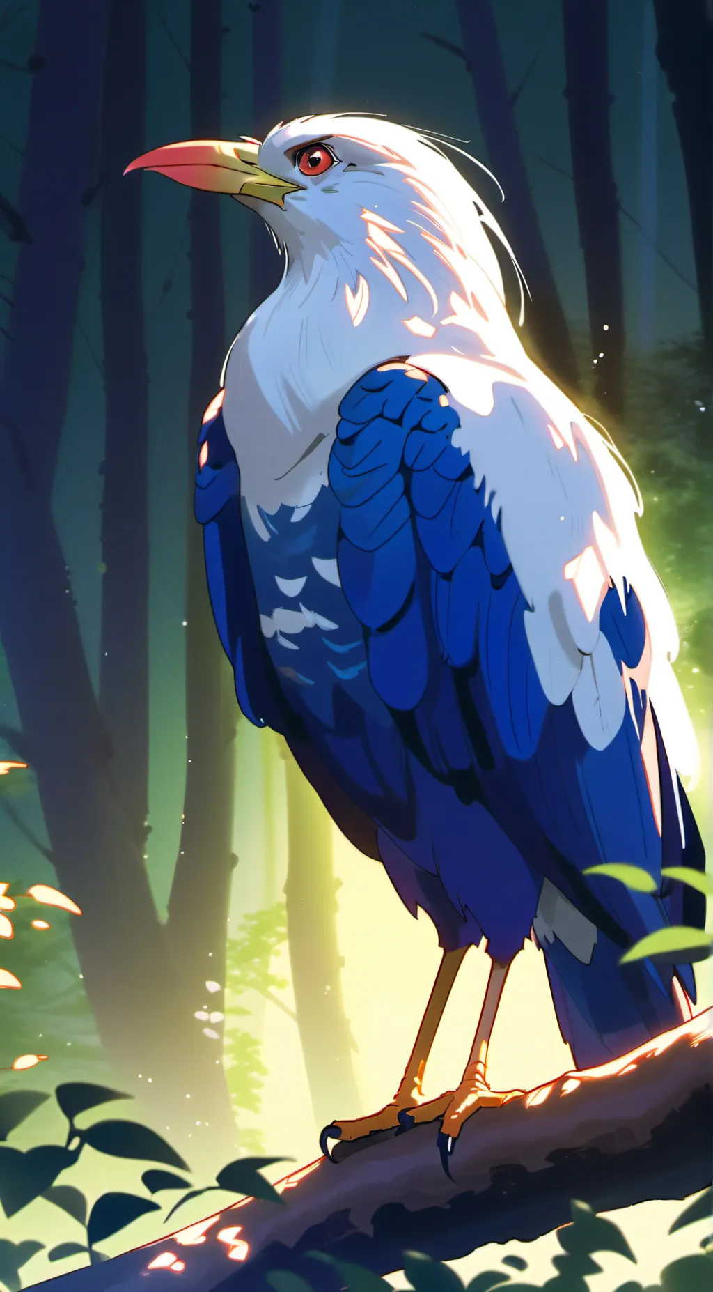 ai character: Giant. Bird. background