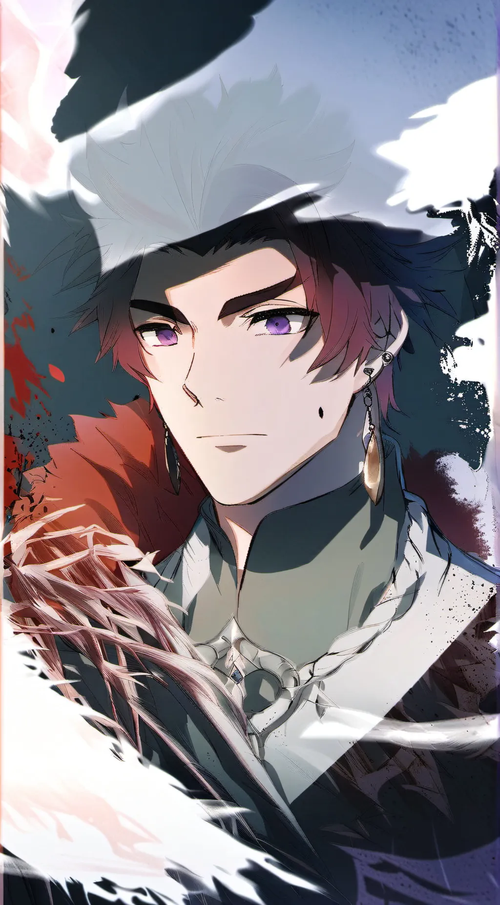 ai character: muzan and uppers  background