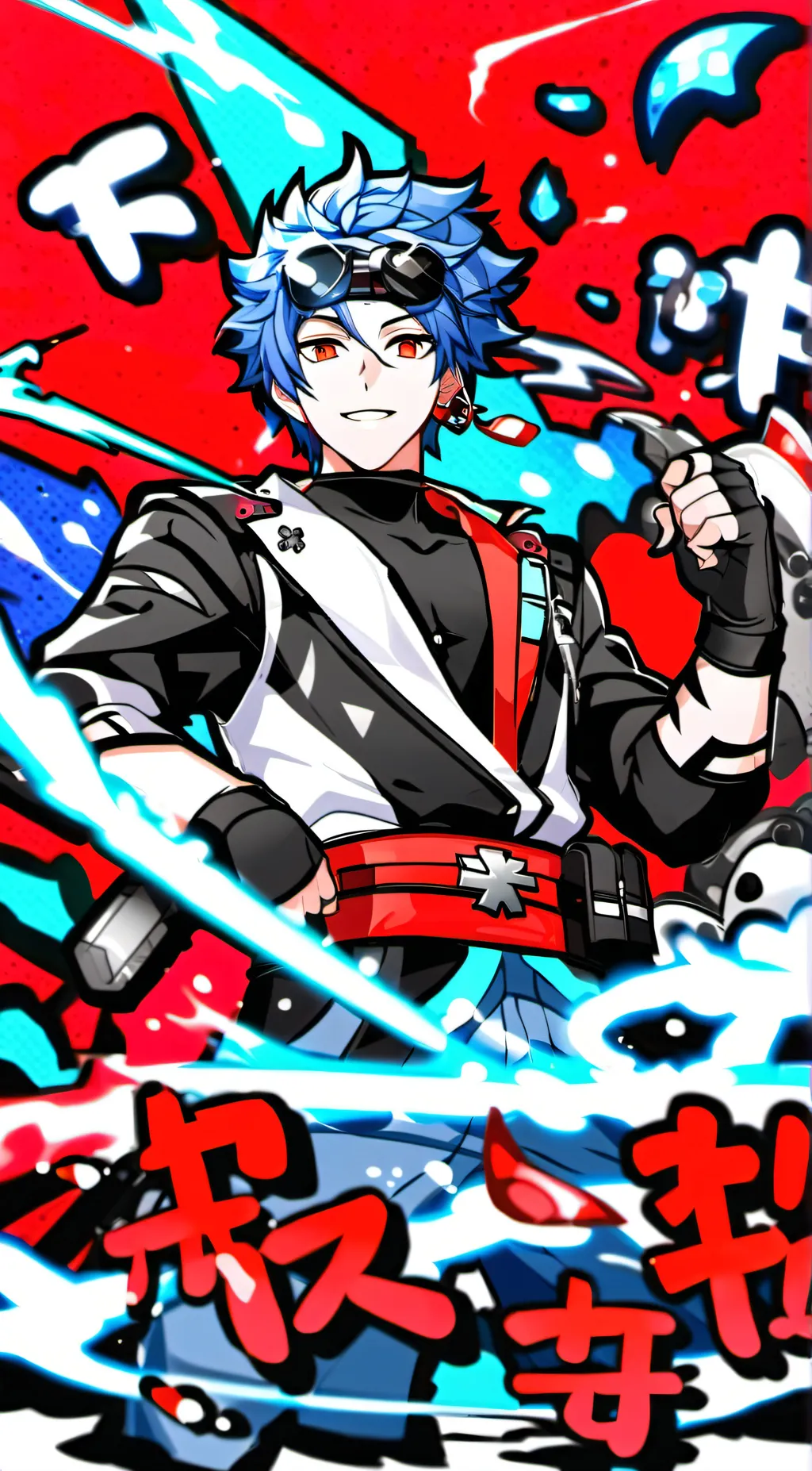 ai character: Fnf boyfriend  background