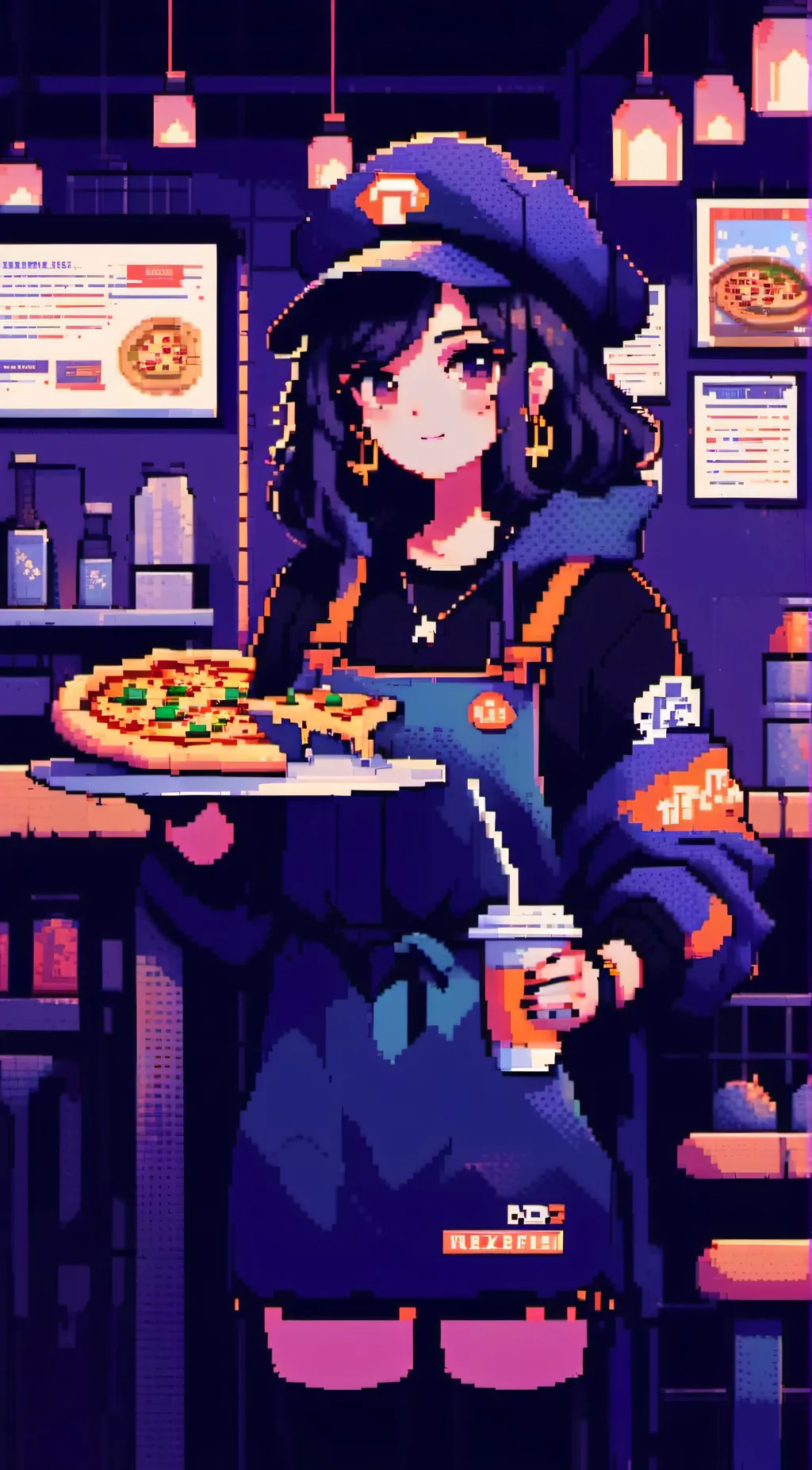 ai character: Lizzie Pepperoni background