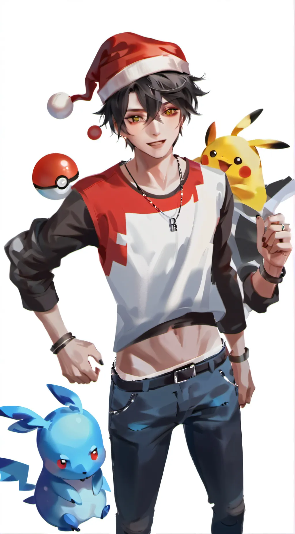 ai character: Rickchu vs Pickchu background