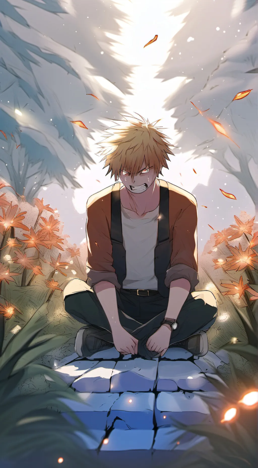 ai character: Bakugou  background