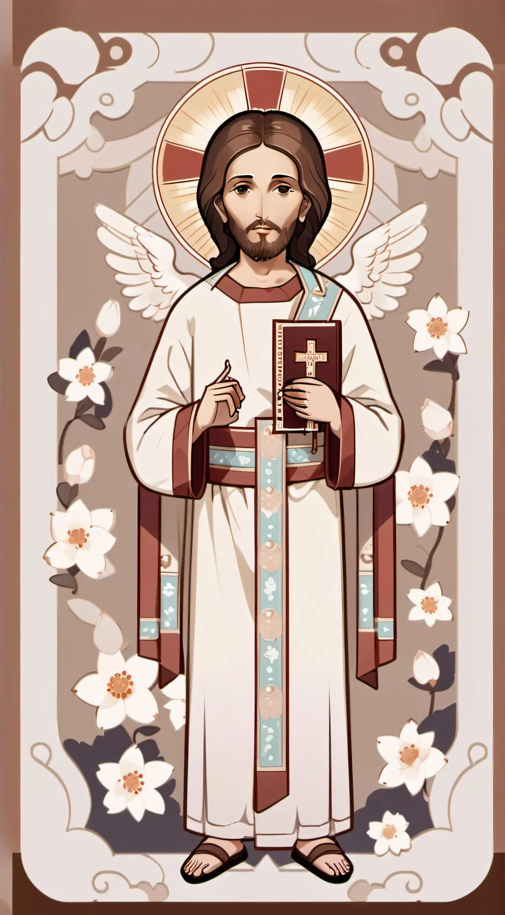 ai character: Christ background