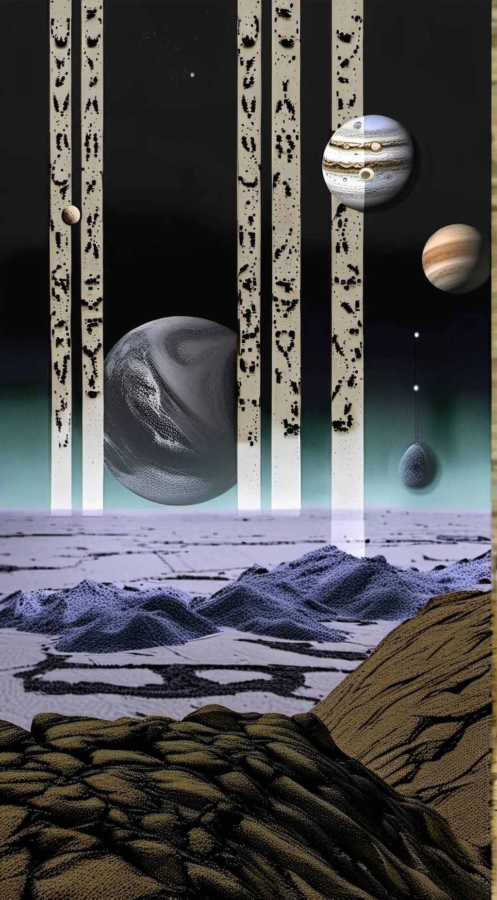 ai character: Solarballs iris background