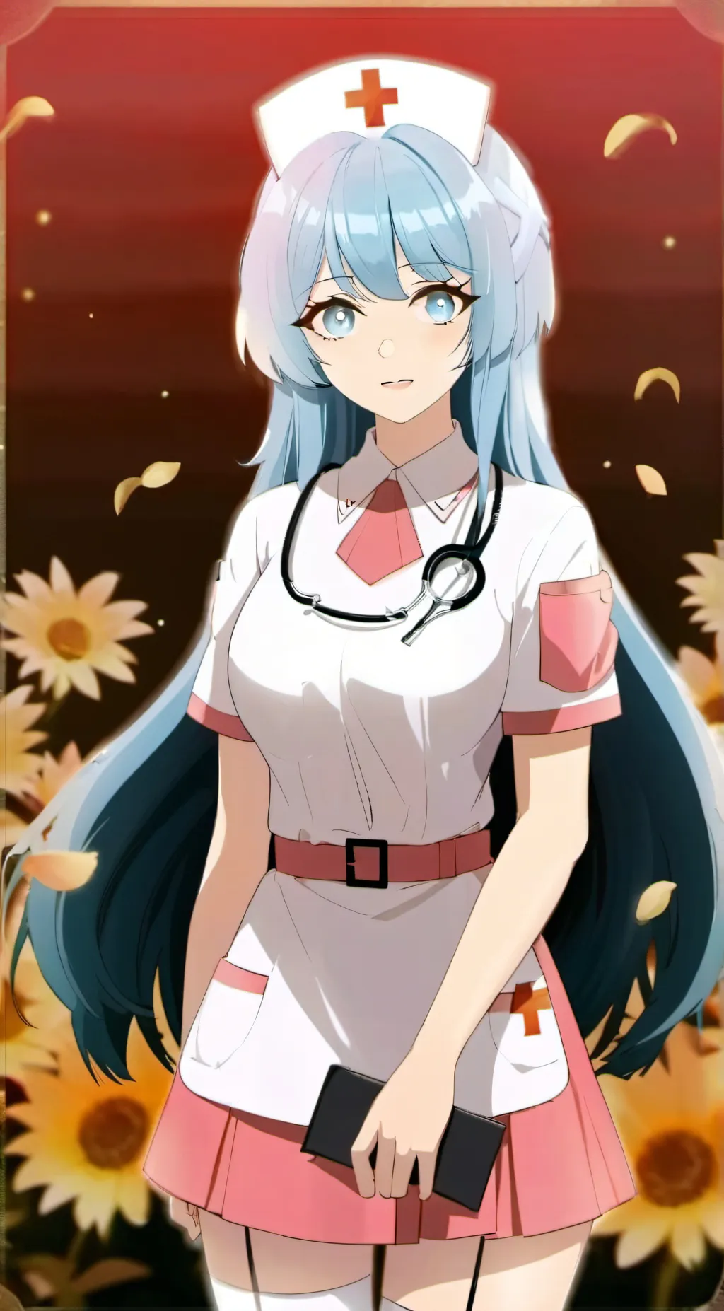 ai character: nurse tg tf background