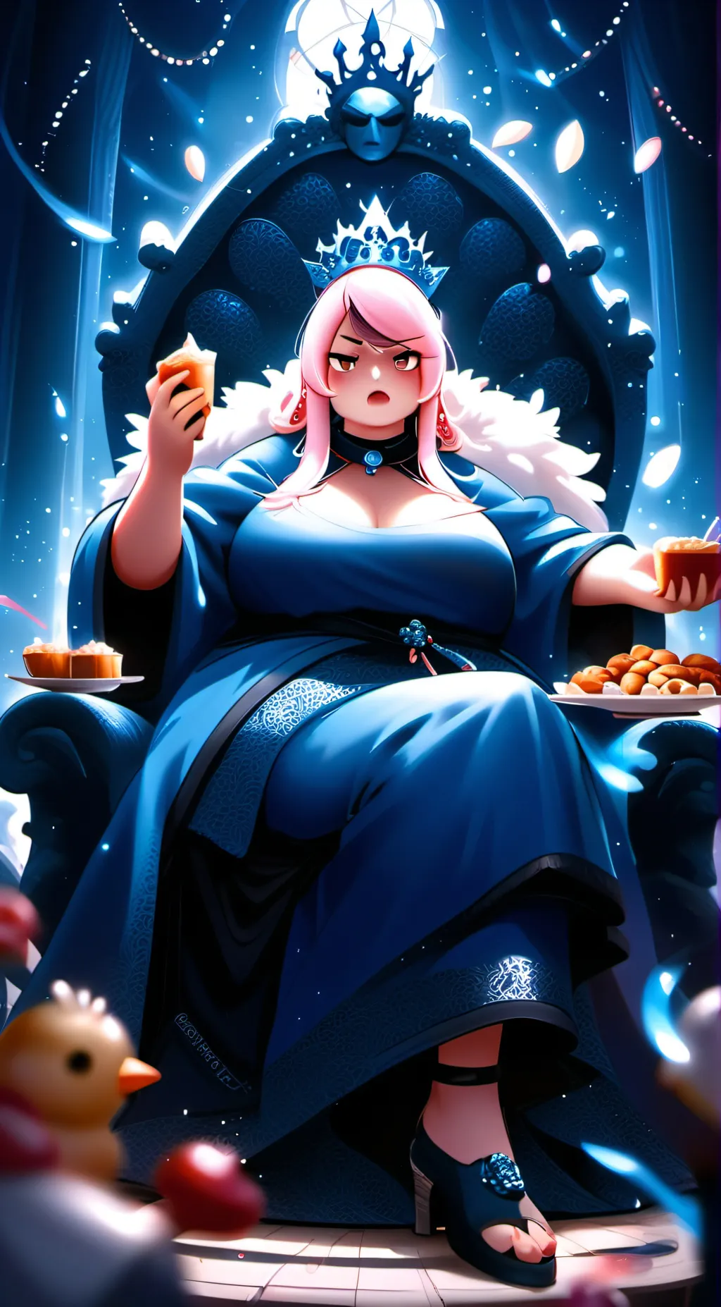 ai character: queen Valerie background