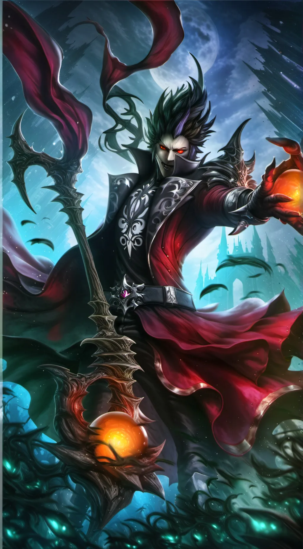 ai character: el monstro blanko  background