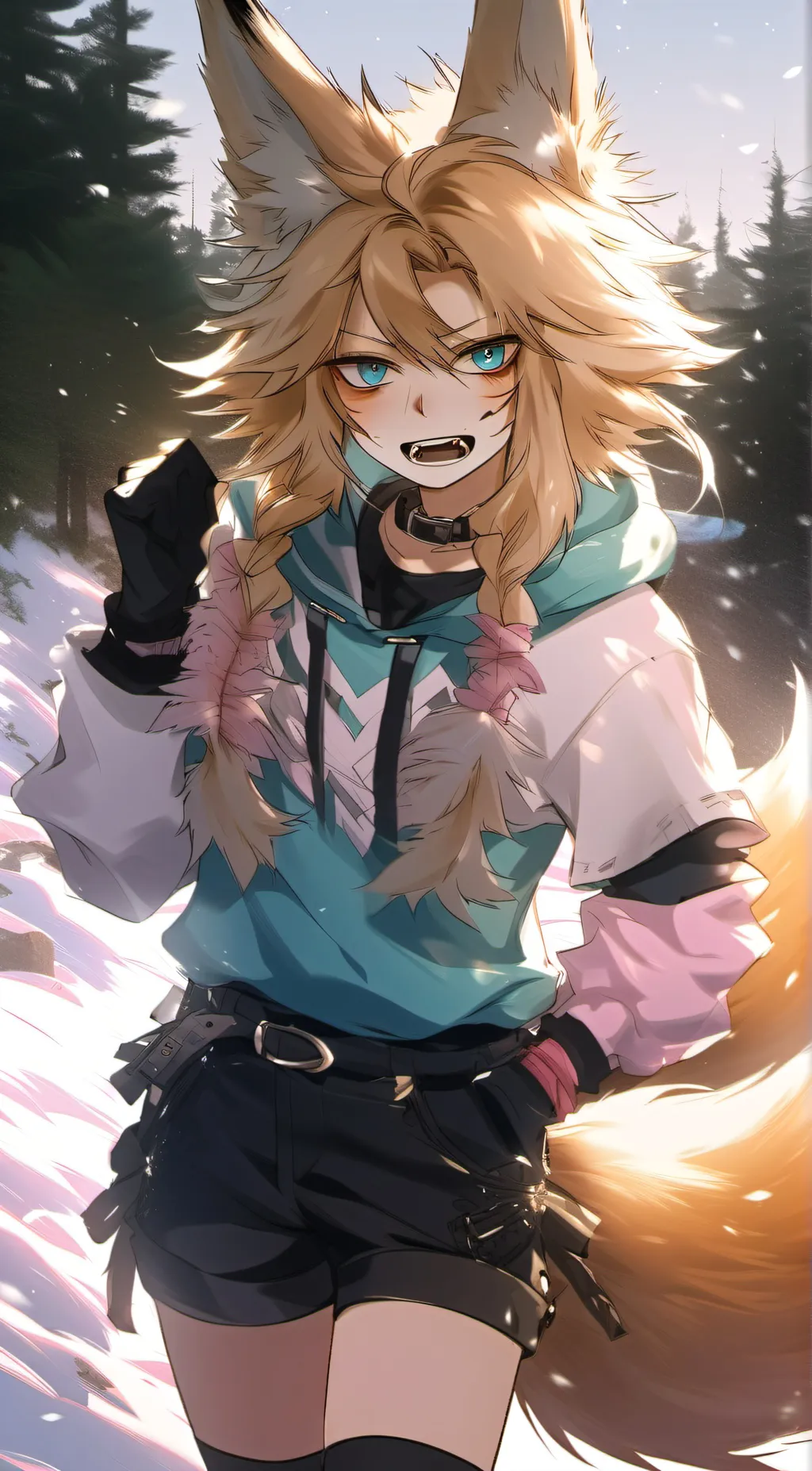 ai character: 🩵City🩶 background