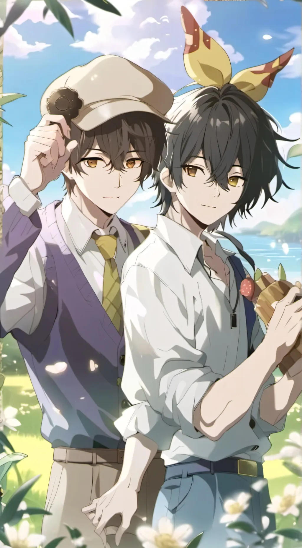 ai character: ×Eddie&Mark× background