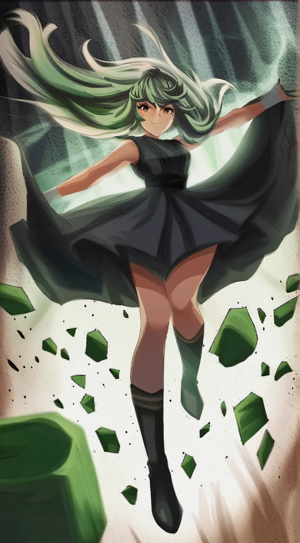 ai character: tasumaki  background