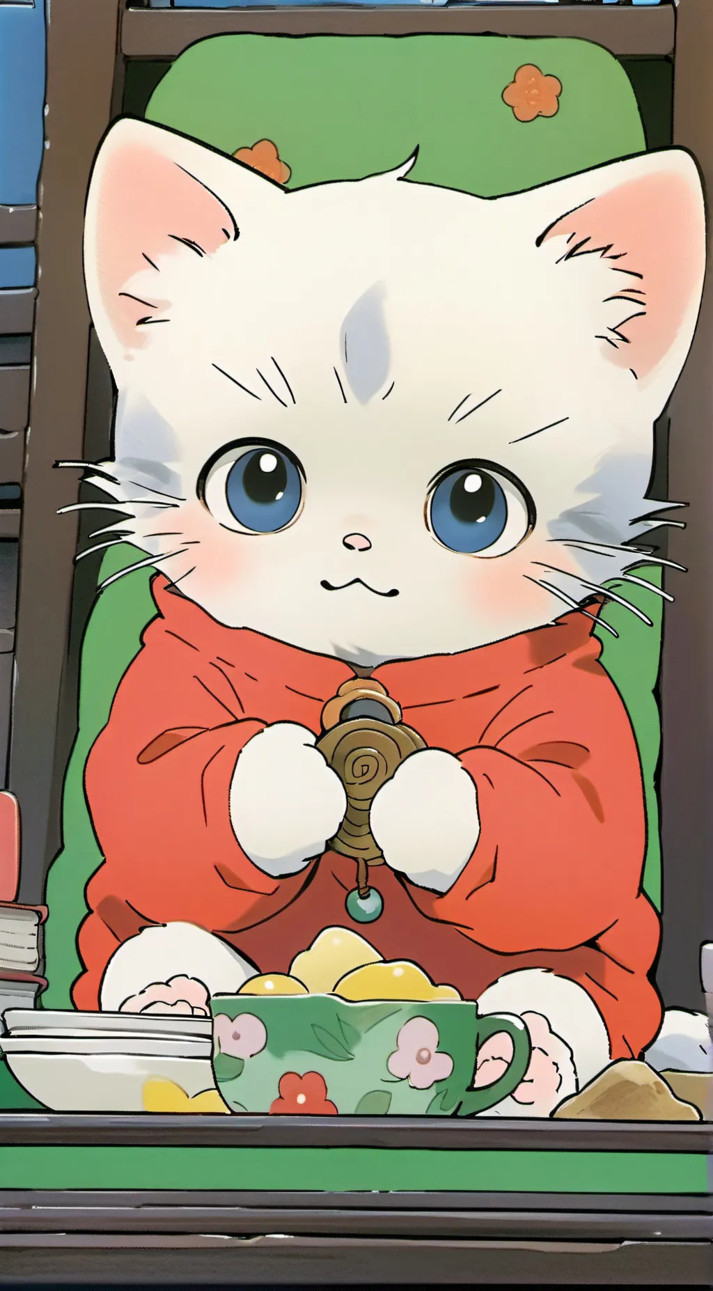 ai character: spoiled cat background