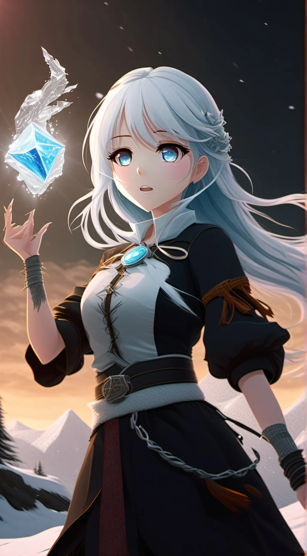 ai character: Icy❄️ background