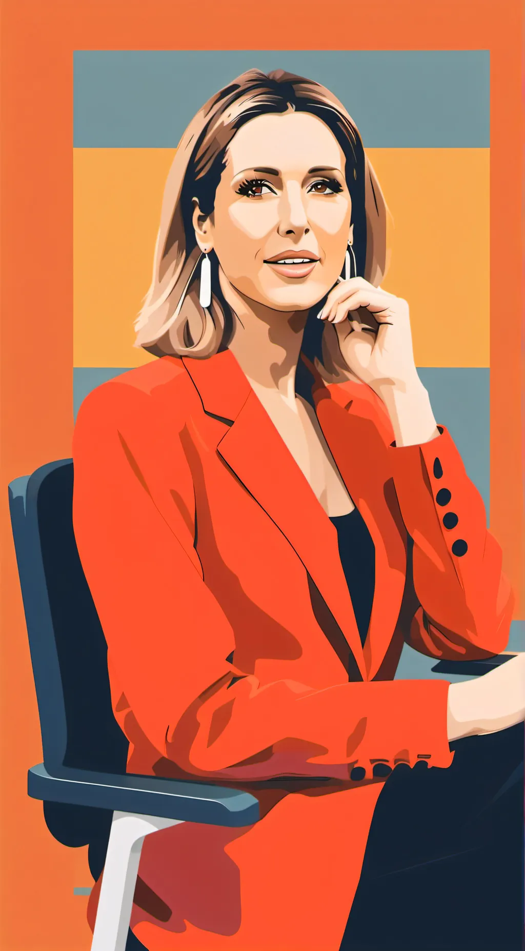 ai character: Ronna McDaniel  background