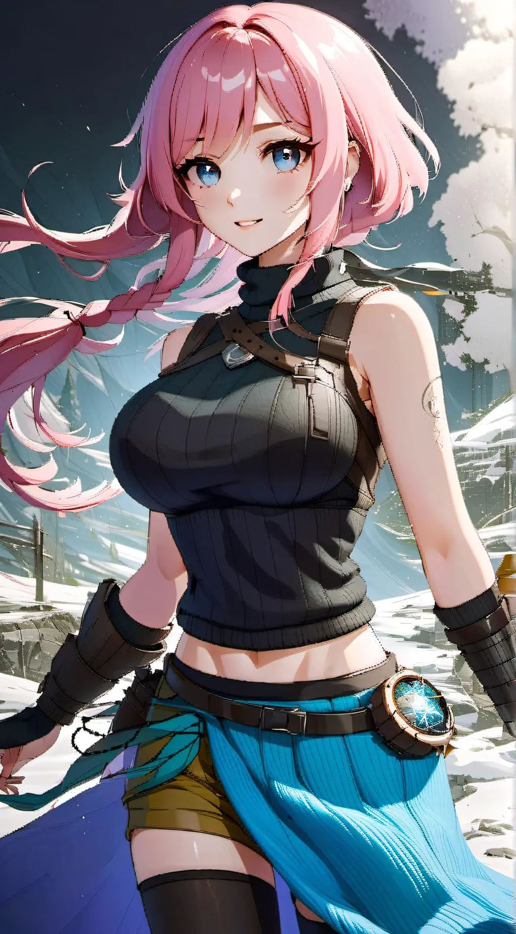 ai character: cyborg chan background