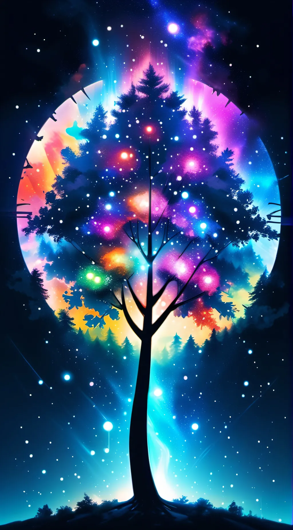 ai character: tree.💀💀💀 background