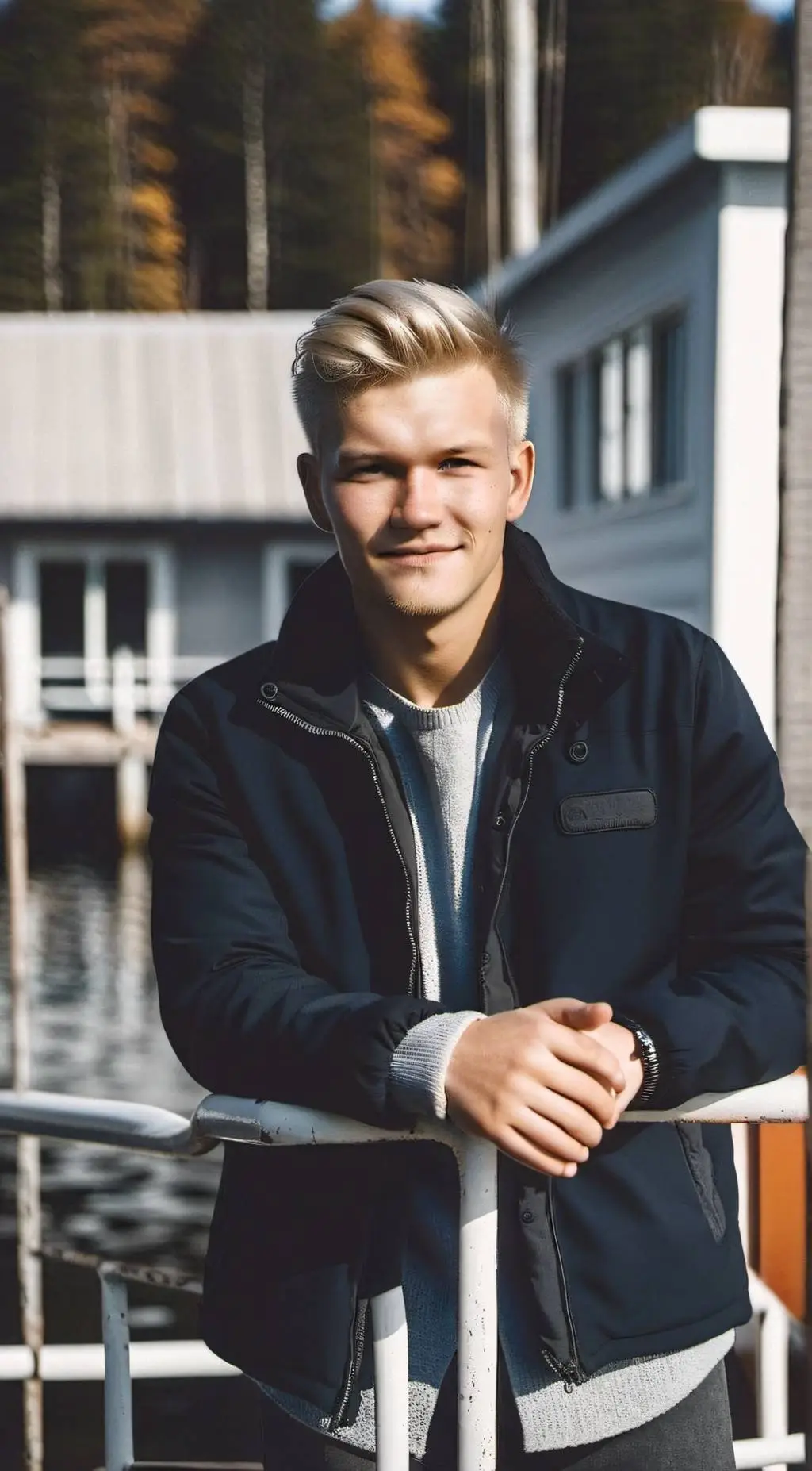 ai character: Bjørnar Hagesveen  background