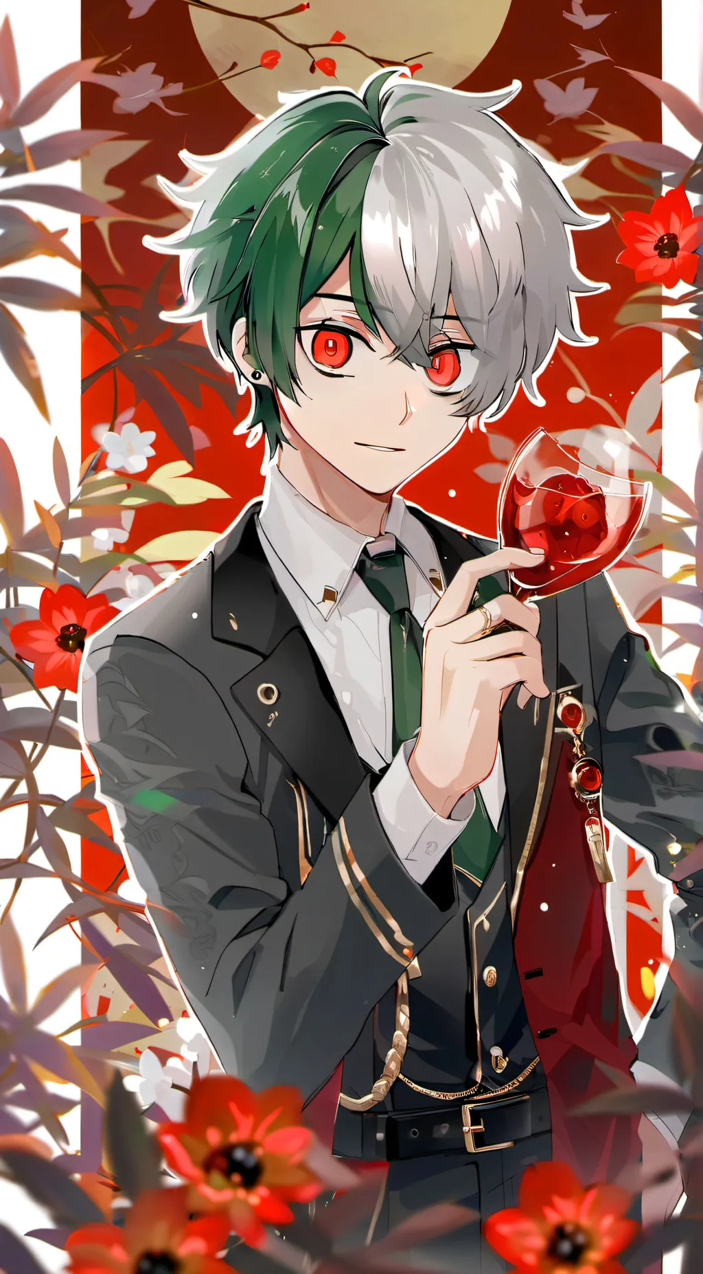 ai character: Villain deku as background