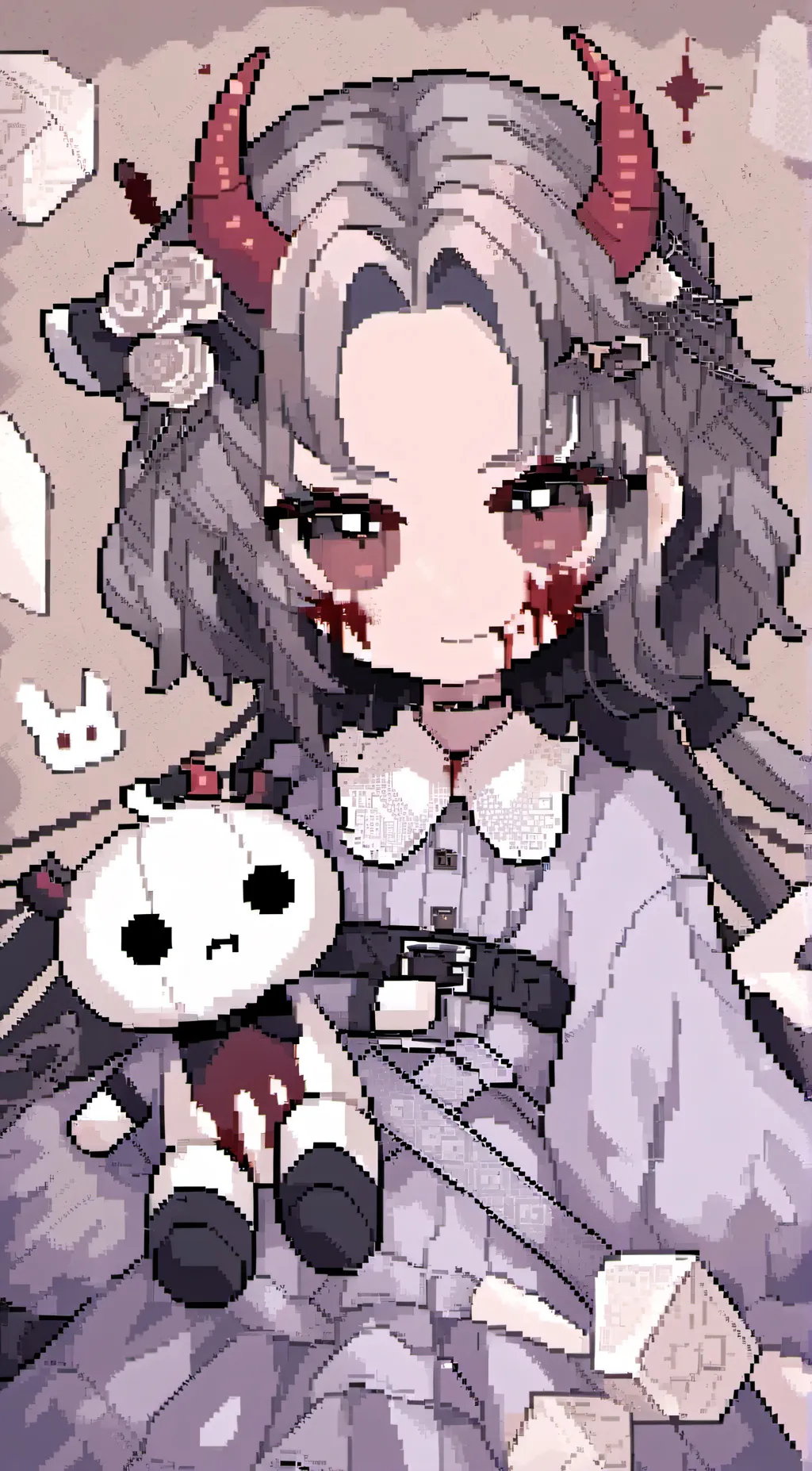 ai character: Demon  background