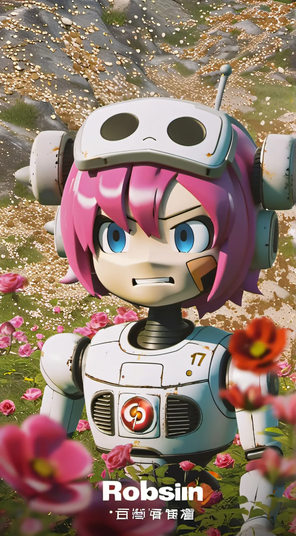 ai character: Rusty 🌹rose  background