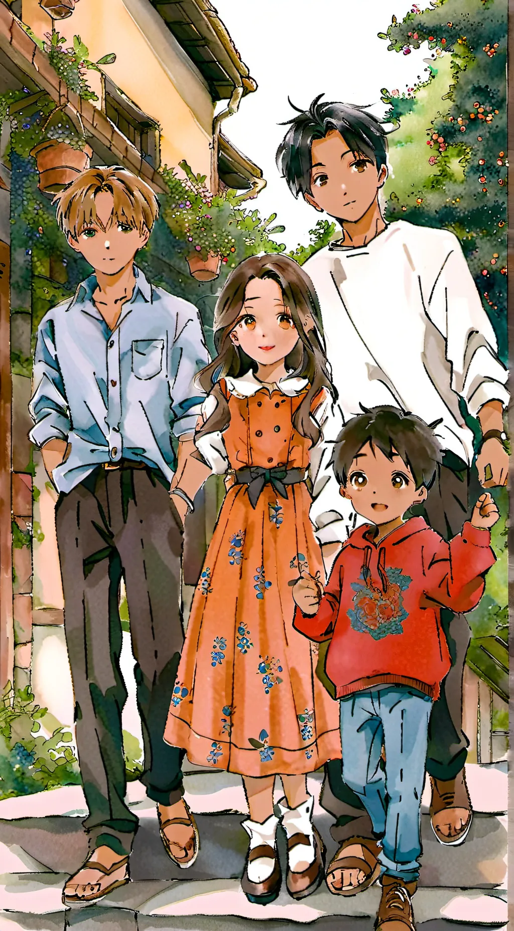 ai character: Alex,Ash and Asher background