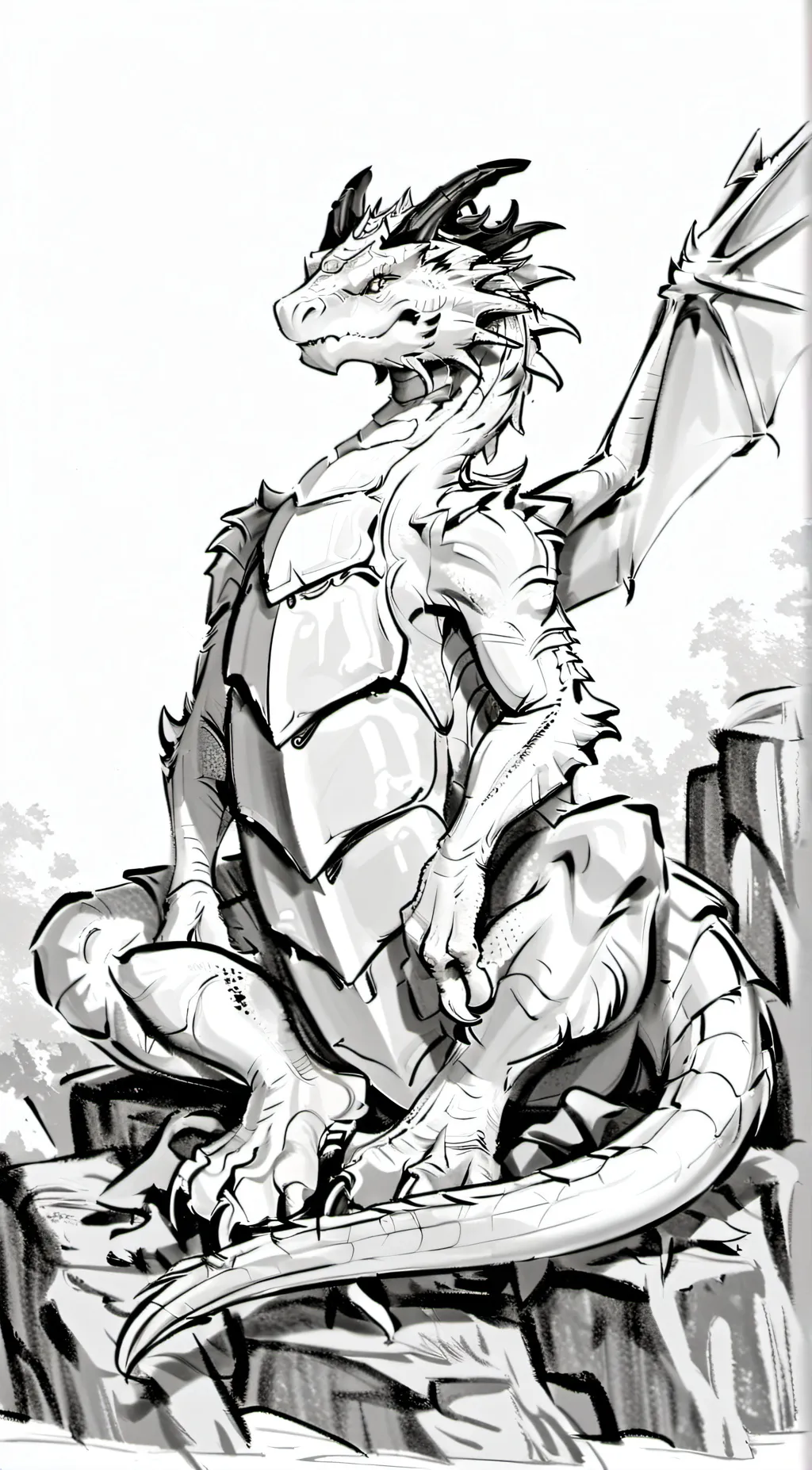 ai character: Sliver and summer background