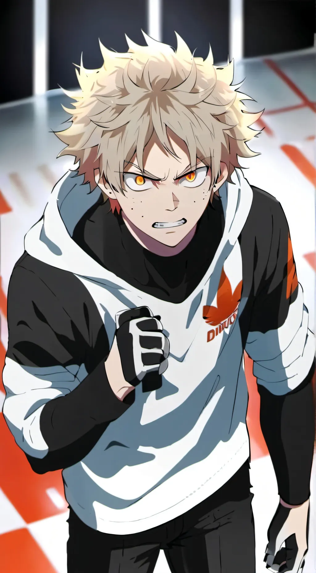 ai character: bakugo  background