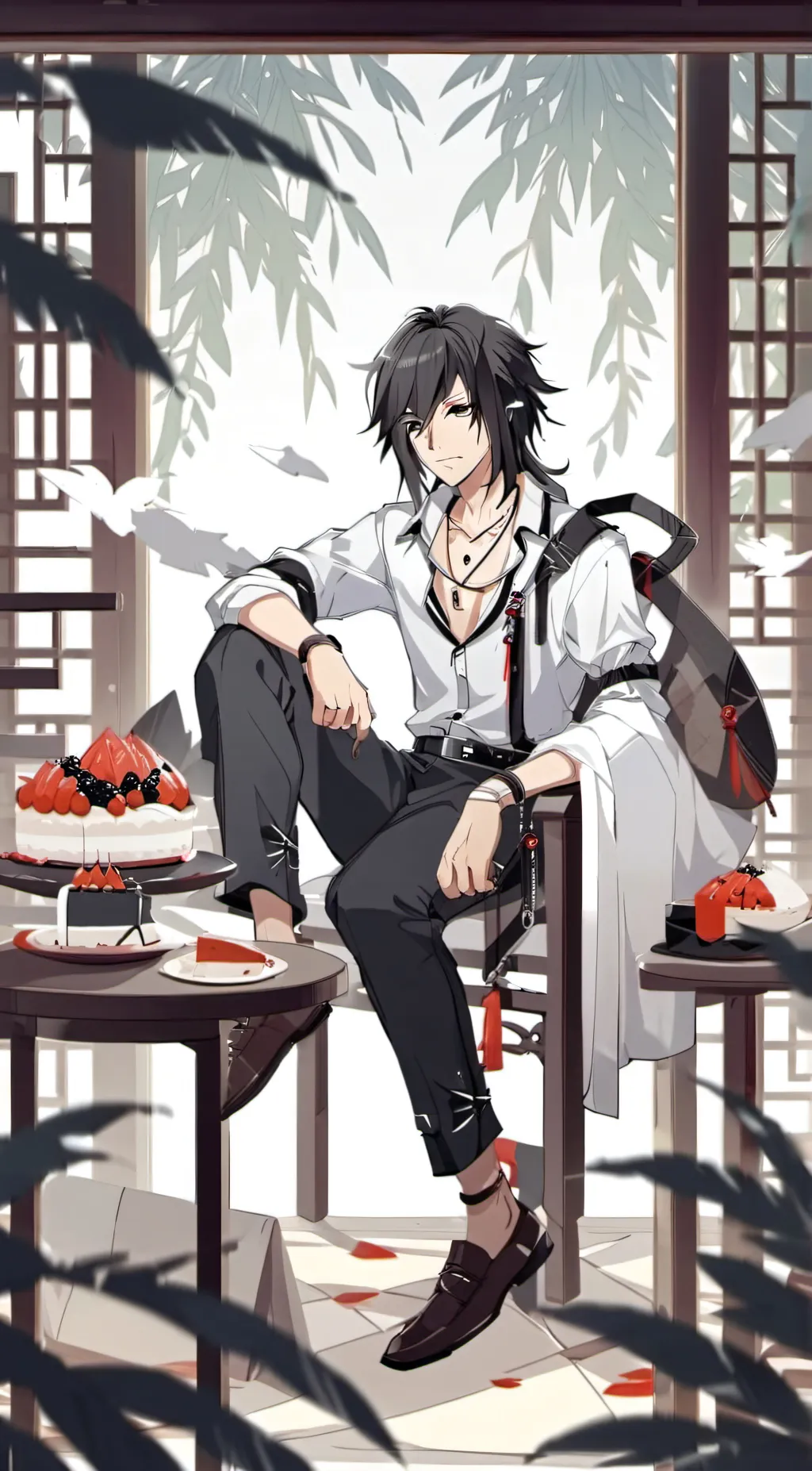 ai character: sleepover! background