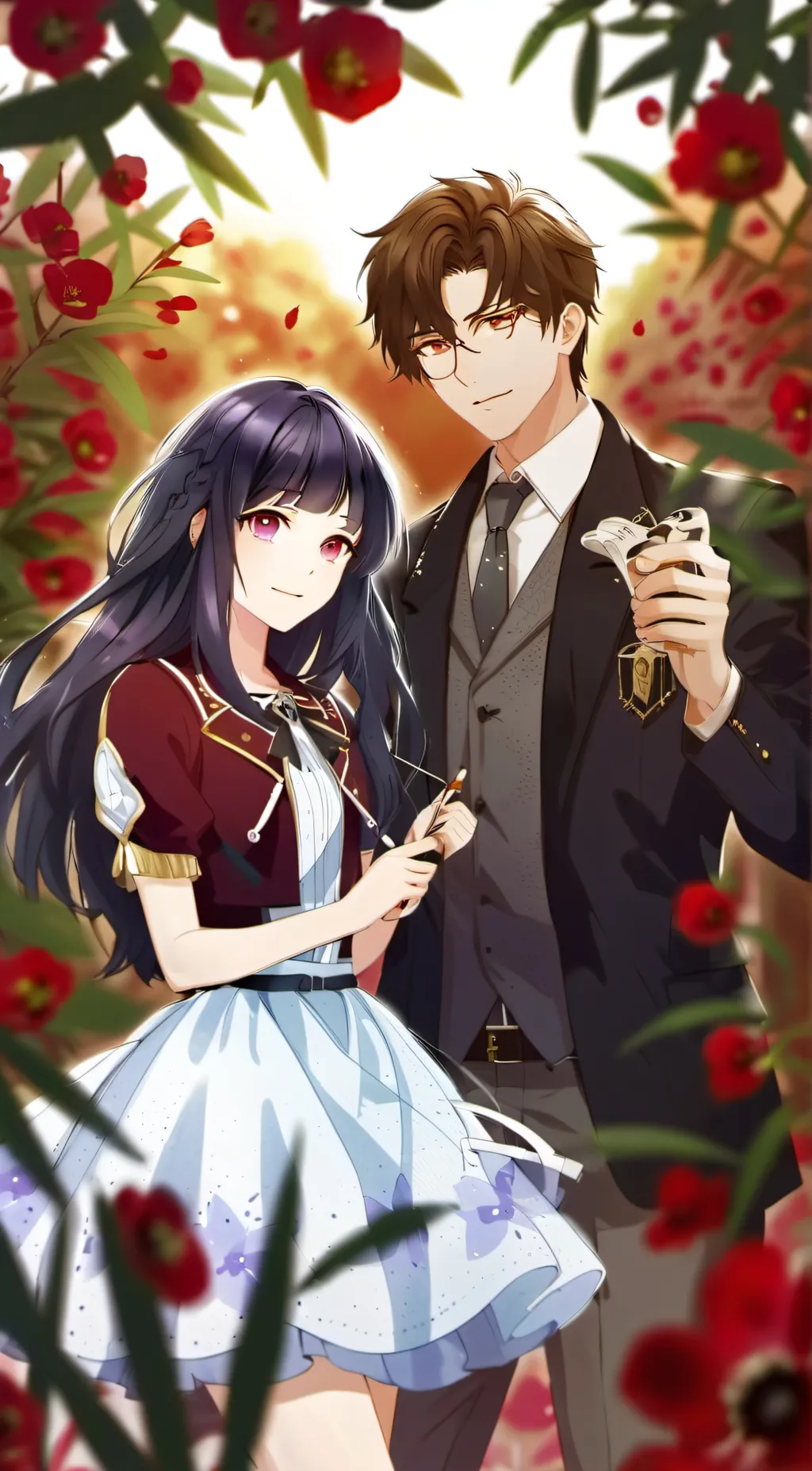 ai character: Maya and Adam background