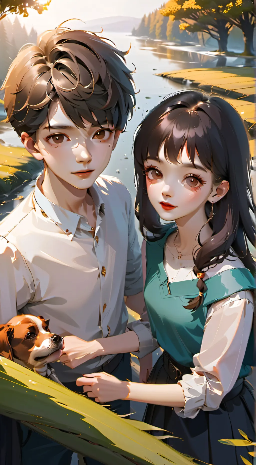 ai character: Max and Charlie  background