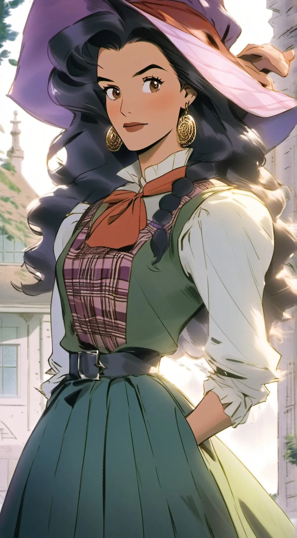 ai character: Mary Sanderson  background