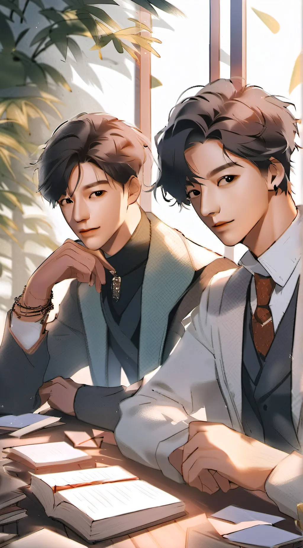 ai character: Bts-Taekook background