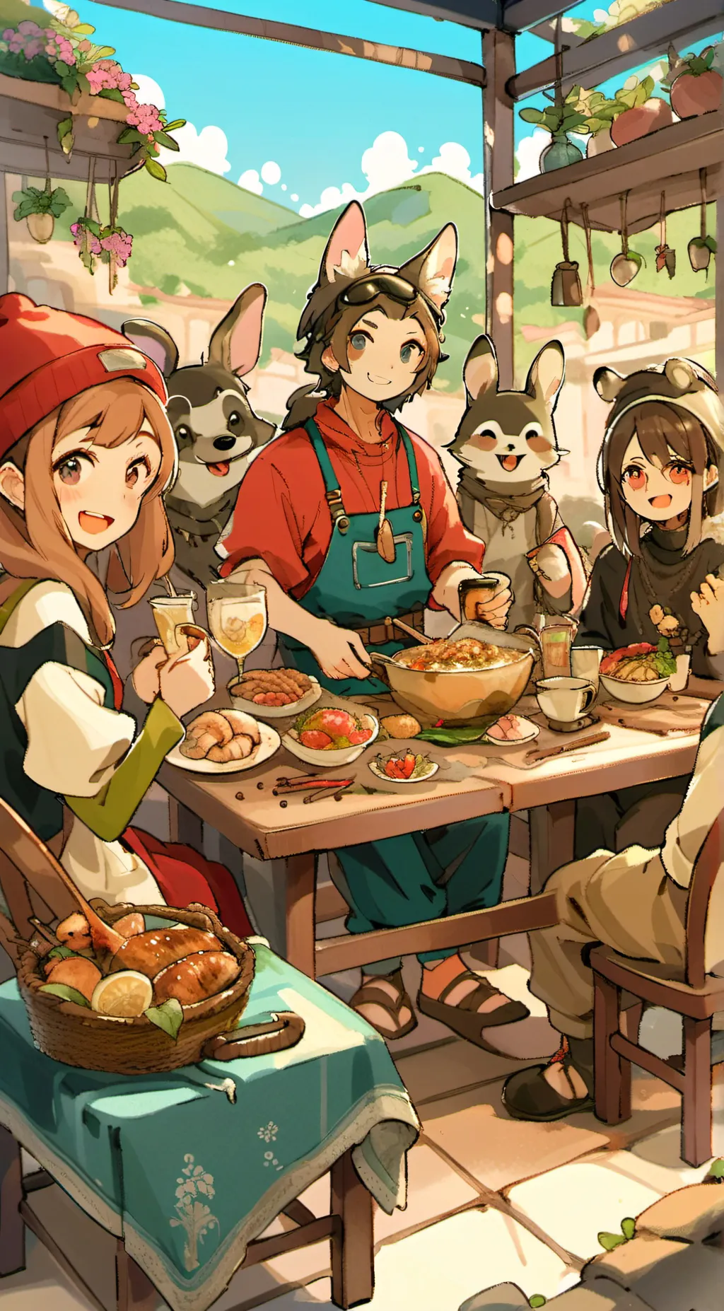 ai character: live background