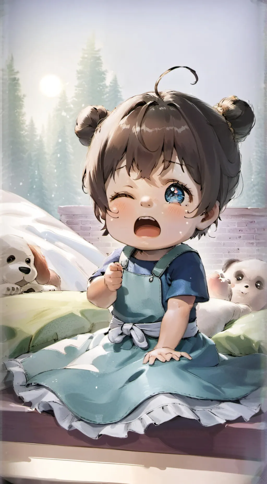 ai character: Baby Lizzy background