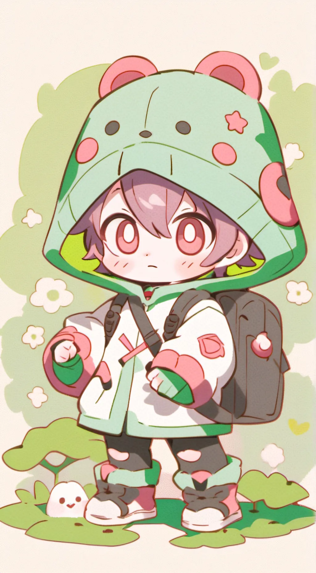 ai character: febuary background