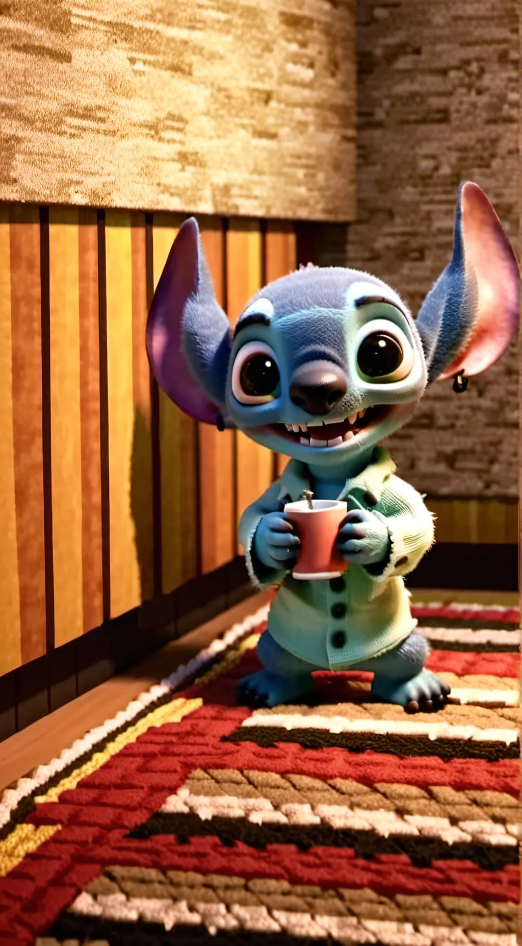 ai character: Stitch background