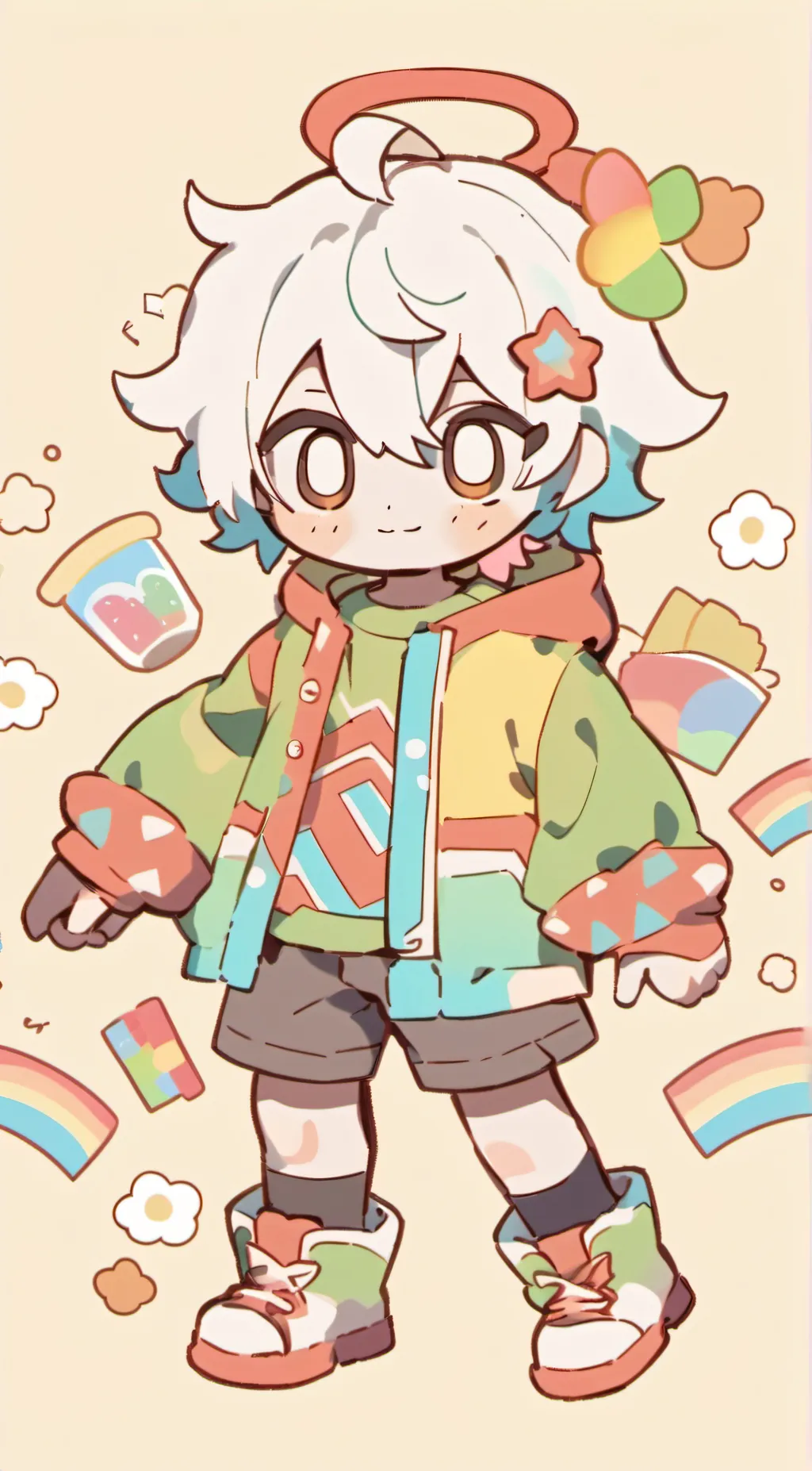 ai character: rainbow friends background