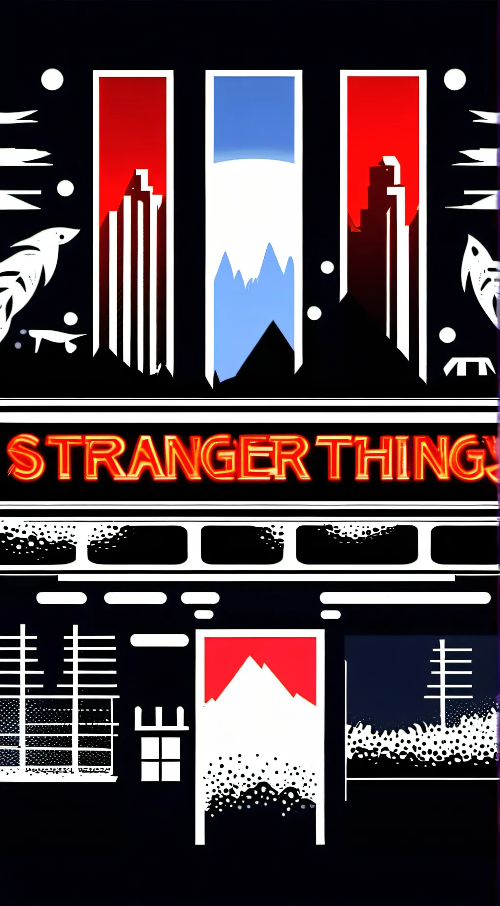 ai character: Stranger things  background