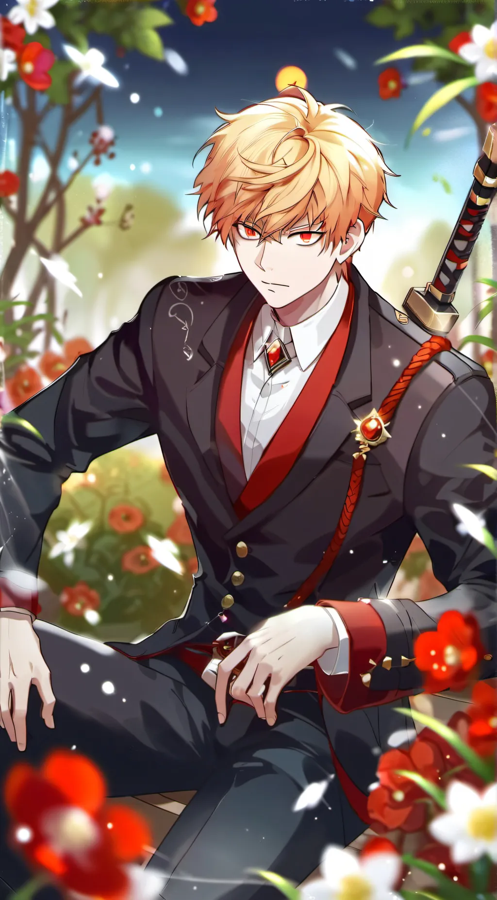 ai character: ~•katsuki bakugo•~ background