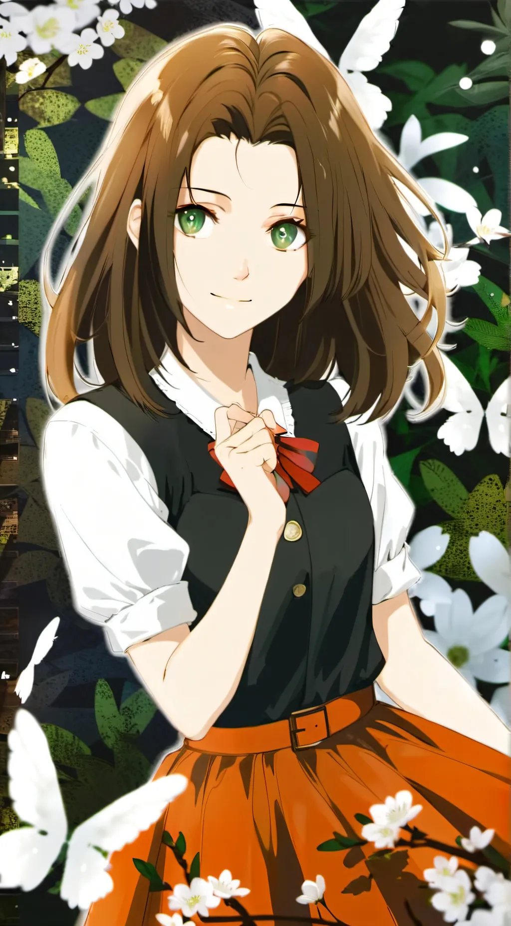 ai character: Ashley  background