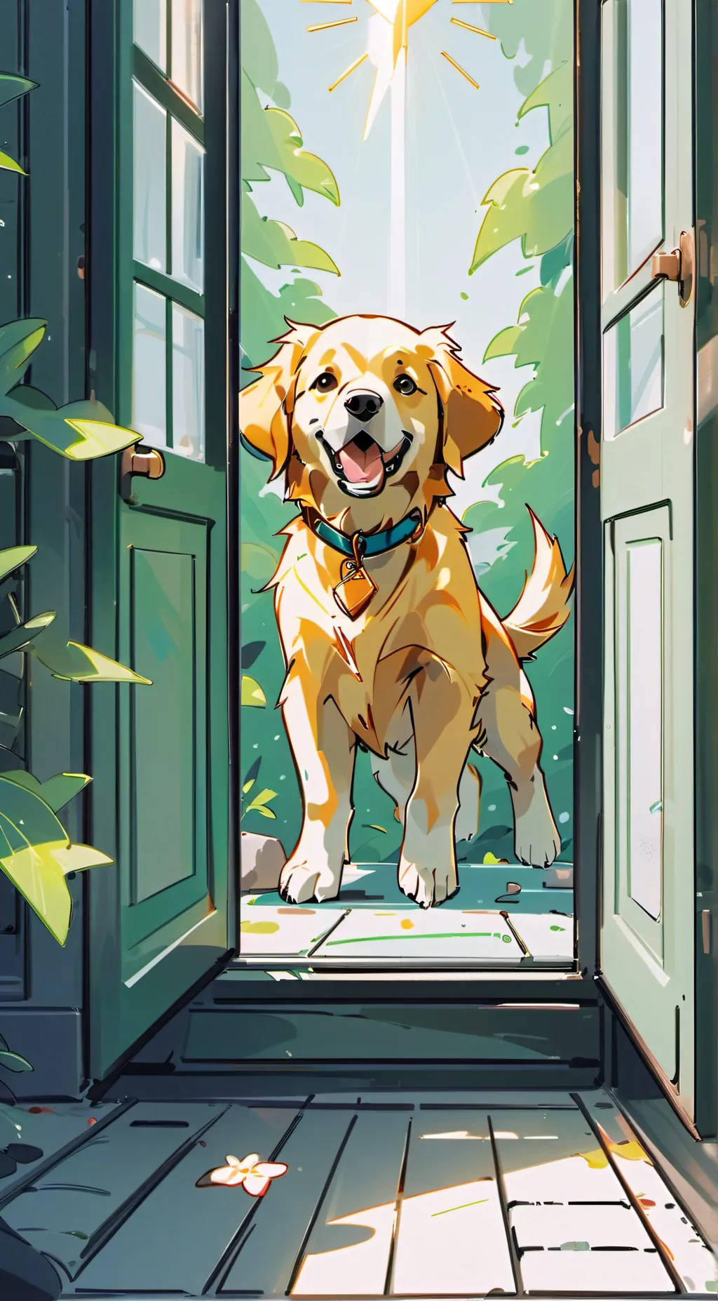 ai character: Sunny background